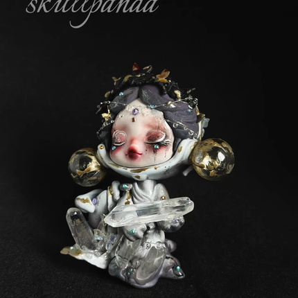 Skull Panda The Feast Begins Custom Figure | Handcrafted Repainted Collectible