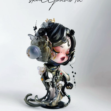 Skull Panda The Feast Begins Custom Figure | Handcrafted Repainted Collectible
