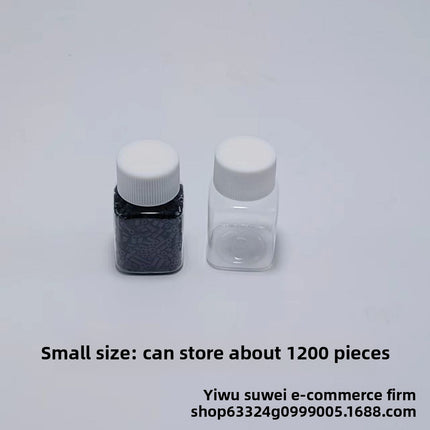 10g Bead Storage Box with Folding Funnel | Snap Lock PP Organizer for Fuse Beads Diamond Painting