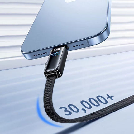 REMAX Shield Series 100W Multifunctional Zinc Alloy Digital Display Fast Charging Data Cable CB03(A+C-C+L) 1.2M