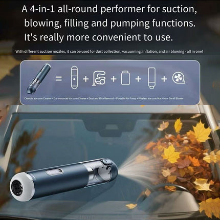 Multi-Functional Brushless Strong Suction HEAP Car Vacuum Cleaner