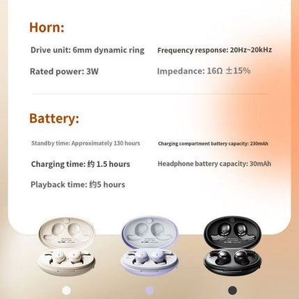 REMAX Dreamer Series True Wireless Music Earbuds SleepBuds Z2 Touch Control Noise Reduction