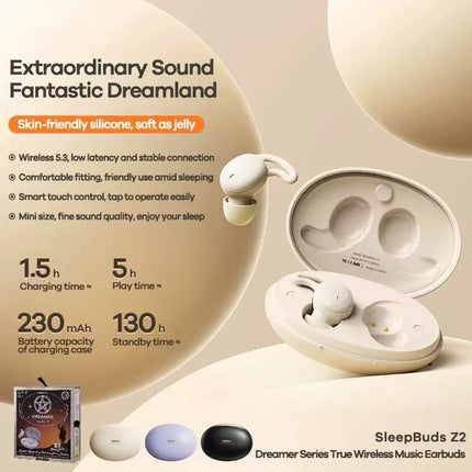 REMAX Dreamer Series True Wireless Music Earbuds SleepBuds Z2 Touch Control Noise Reduction