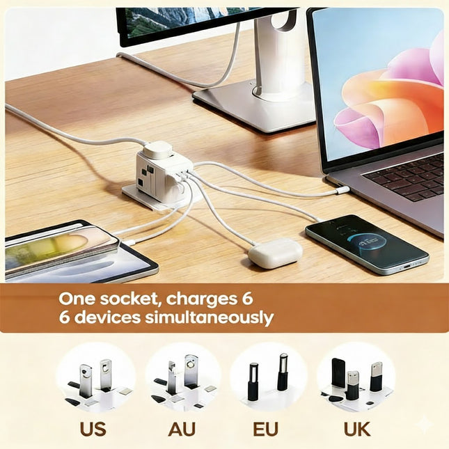 REMAX Astro Series 35W Multifunctional Charger RP-U11 UK/US/EU/AU/CN