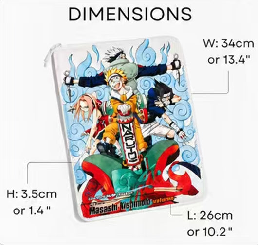 Naruto Team 7 Anime 9-Pocket Trading Card Binder (34×26×3.5cm)