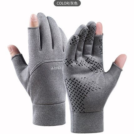 Unisex Winter Fleece-Lined Touchscreen Gloves for Driving, Cycling, and Outdoors