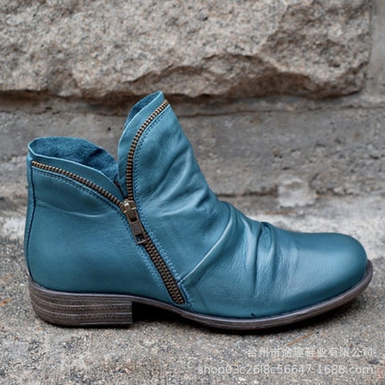 Women’s Round Toe Ankle High Western Boots