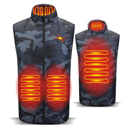 Men's Smart 4-Zone Graphene Heated Vest USB-Powered