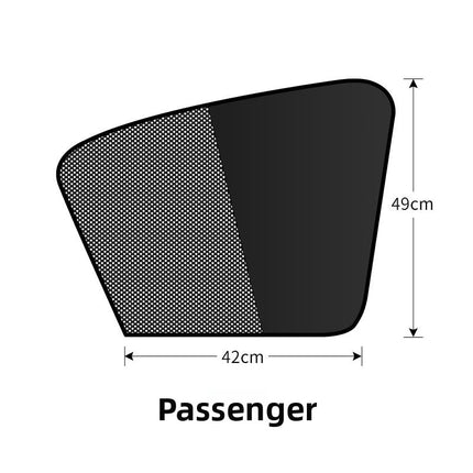 Magnetic Car Sunshade Curtains - Dual Layer Side Window Shades for UV Protection & Heat Blocking
