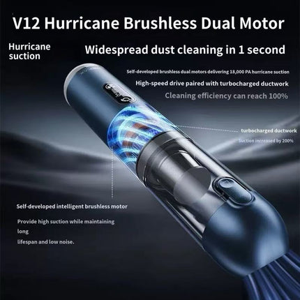 Multi-Functional Brushless Strong Suction HEAP Car Vacuum Cleaner