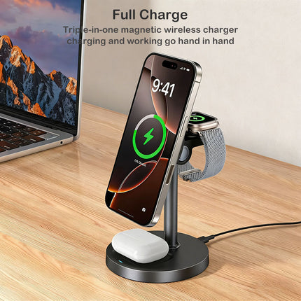 REMAX 3-in-1 Rotatable Wireless Phone Charger 20.5W