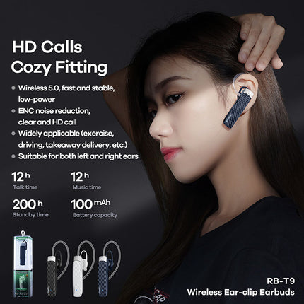 REMAX Bluetooth Earphone RB-T9 Black