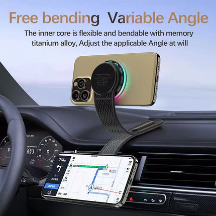 REMAX 15W Magnetic Folding Wireless Car Charging Phone Holder