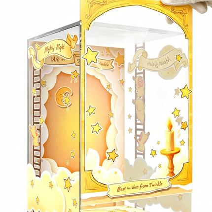 POP MART Twinkle Acrylic Display Case, 12x12x19cm Dustproof