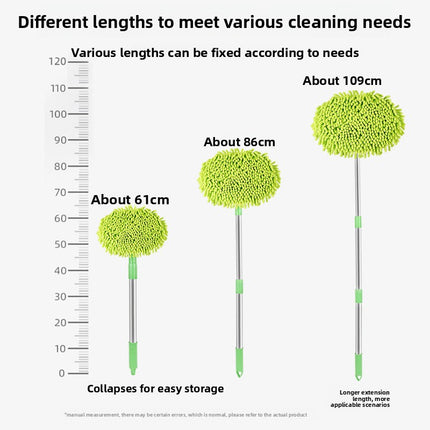 3-Section Telescopic Car Wash Brush with Aluminum Alloy Handle for Effortless Cleaning