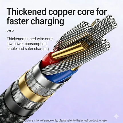 REMAX Vanguard 240W Multifunctional USB-to-USB-C Zinc Alloy Data 1.2M Cable C1(A+C-C+L)