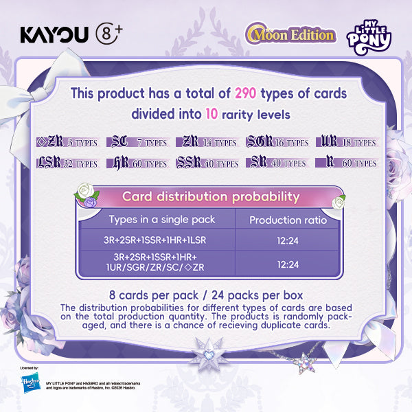 [PRE-ORDER] KAYOU My Little Pony Friendship Eternal Cards - Moon Edition English Series 3 - Display Box