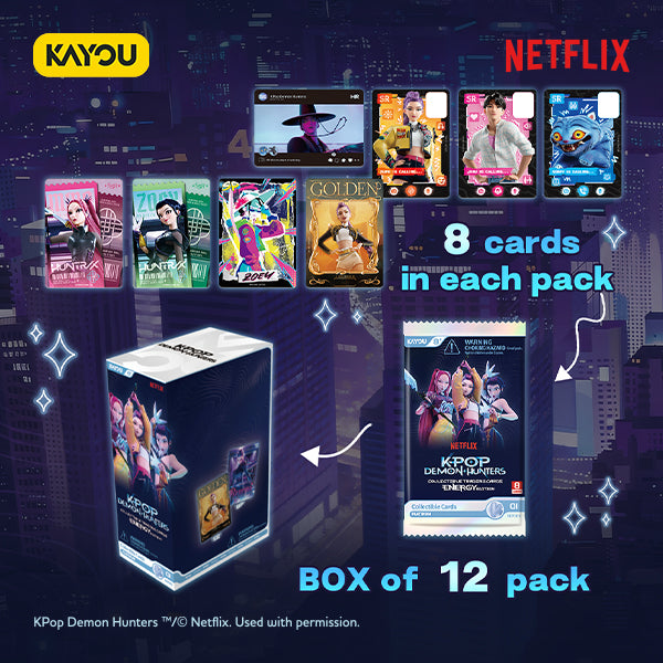 KAYOU KPop Demon Hunters World Tour Energy Edition 001-NA-Series 1-D Trading Card Box [12 Packs]