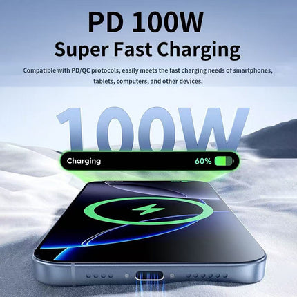 REMAX Shield Series 100W Multifunctional Zinc Alloy Digital Display Fast Charging Data Cable CB03(A+C-C+L) 1.2M