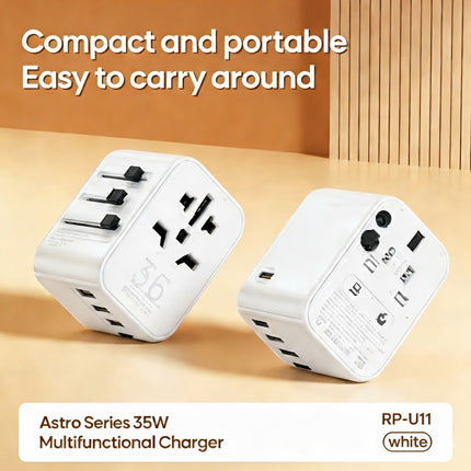 REMAX Astro Series 35W Multifunctional Charger RP-U11 UK/US/EU/AU/CN