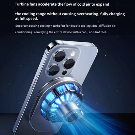 REMAX Electric Cooling Fan Magnetic Wireless Charging & Car Holder