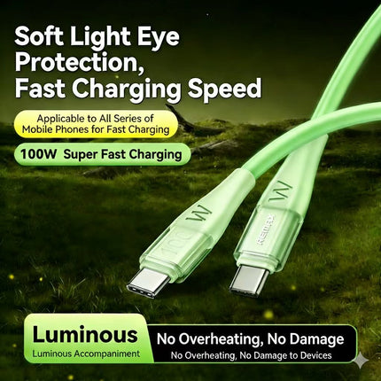 REMAX Fluoro Series Fast Charging USB-C to USB-C 100W Data Cable 1.2M