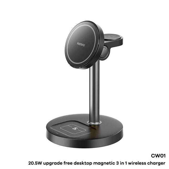 REMAX 3-in-1 Rotatable Wireless Phone Charger 20.5W