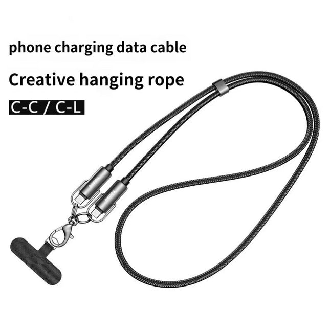 REMAX Zinc Alloy Hanging Rope Braided Data Cable 1.2M C19(C-L)  30W