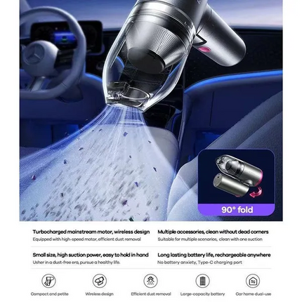 REMAX Mini Foldable Car Mounted Wireless Vacuum Cleaner XC-6