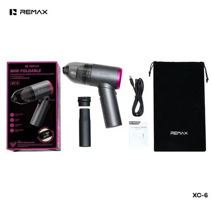 REMAX Mini Foldable Car Mounted Wireless Vacuum Cleaner XC-6