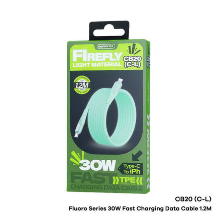 REMAX Fluoro Series Fast Charging USB-C to USB-C 100W Data Cable 1.2M