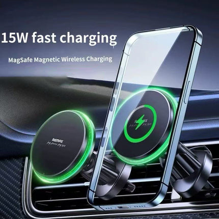 REMAX MagSafe Magnetic 15W Wireless Charging Car Mount