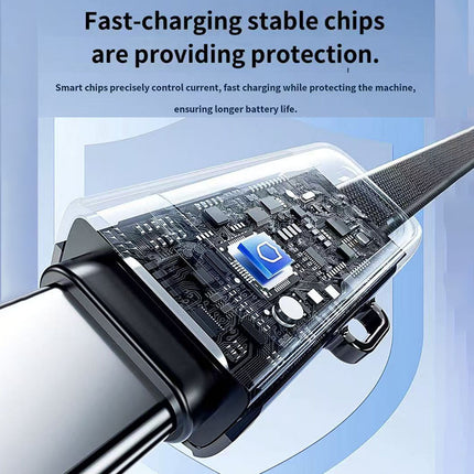 REMAX Shield Series 100W Multifunctional Zinc Alloy Digital Display Fast Charging Data Cable CB03(A+C-C+L) 1.2M
