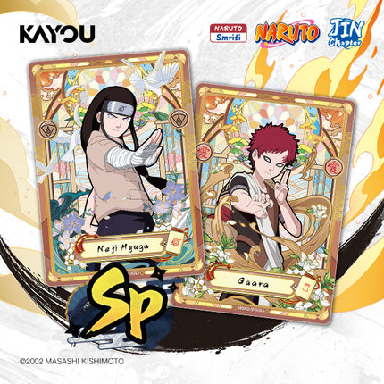 KAYOU Naruto Smriti Collectible Card, Chapter Jin English Series 2, Display Box, 12 Blister Packs with Promo Card