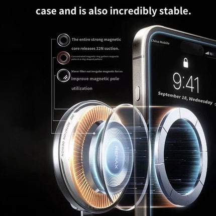 Remax 15W Rotatable Magnetic Wireless Charging Car Holder RM-C51i