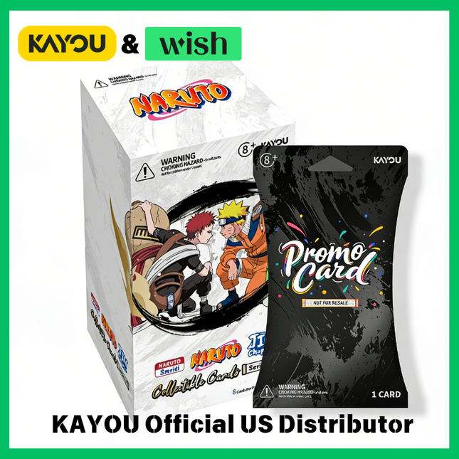 KAYOU Naruto Smriti Collectible Card, Chapter Jin English Series 2, Display Box, 12 Blister Packs with Promo Card
