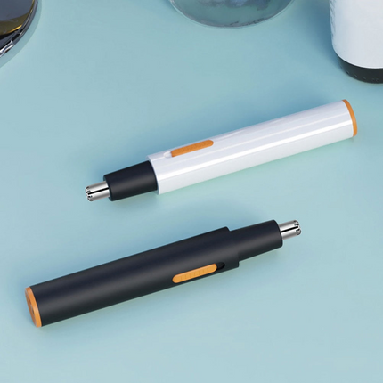 Waterproof Rechargeable Electric Nose Hair Trimmer with LED Light & Portable Design