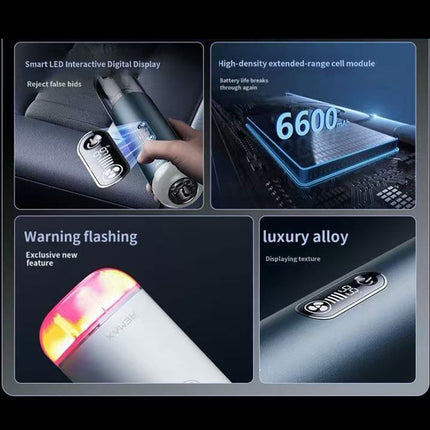 Multi-Functional Brushless Strong Suction HEAP Car Vacuum Cleaner