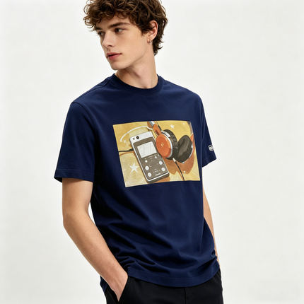 Celestial Static Uni-Sex T-Shirt with COOLPASS Fabric | Vintage Finder