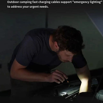 REMAX Walker Series 240W Zinc Alloy Flashlight Lighter Fast Charging Data Cable CB21(C-C) 1.2M