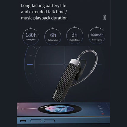 REMAX Bluetooth Earphone RB-T9 Black