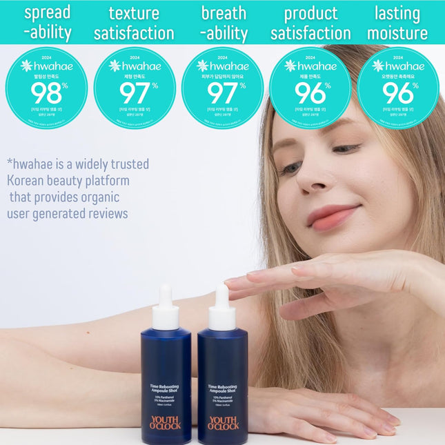 [YOUTH O'CLOCK] Time Rebooting Ampoule Shot (3.4 fl. oz. 100ml) Niacinamide 5%+Panthenol 10%
