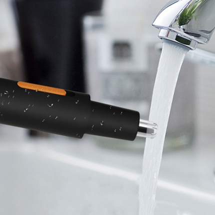 Waterproof Rechargeable Electric Nose Hair Trimmer with LED Light & Portable Design