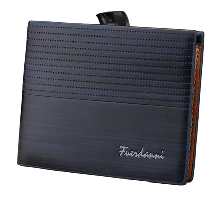 Men’s Slim Bifold Leather Wallet with Money Clip