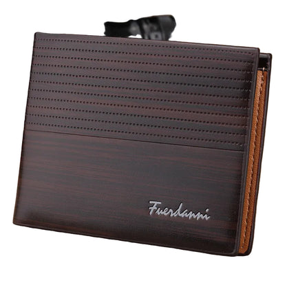 Men’s Slim Bifold Leather Wallet with Money Clip