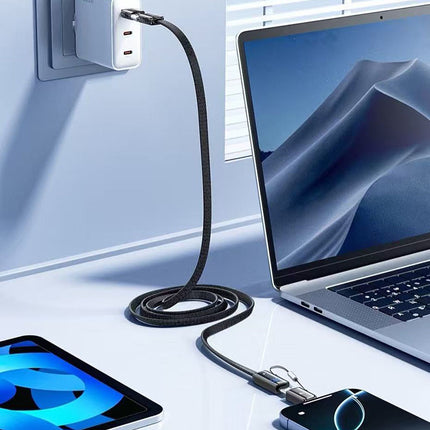 REMAX Shield Series 100W Multifunctional Zinc Alloy Digital Display Fast Charging Data Cable CB03(A+C-C+L) 1.2M