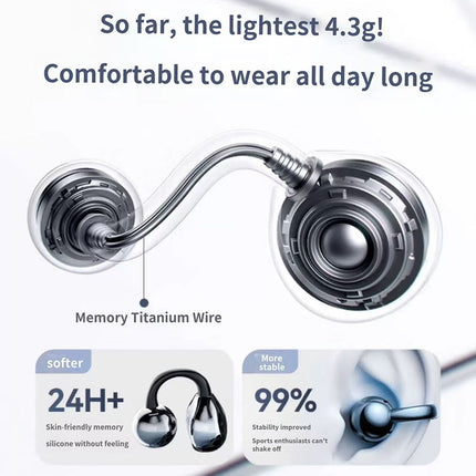 REMAX OWS Ear Clip True Wireless Music Call Earphones OWS-19 | 5H Playtime | Noise Reduction