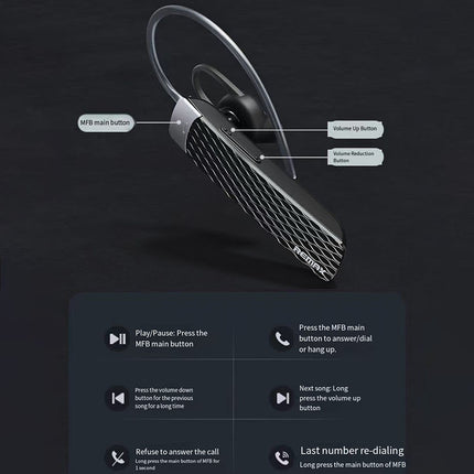 REMAX Bluetooth Earphone RB-T9 Black