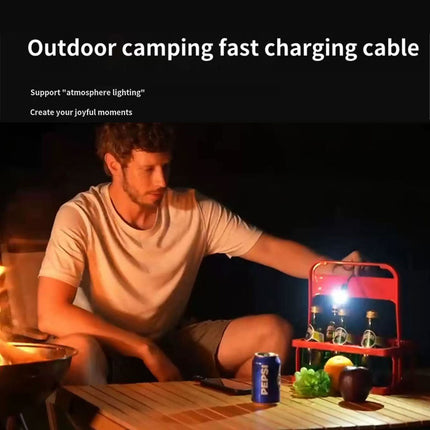 REMAX Walker Series 240W Zinc Alloy Flashlight Lighter Fast Charging Data Cable CB21(C-C) 1.2M