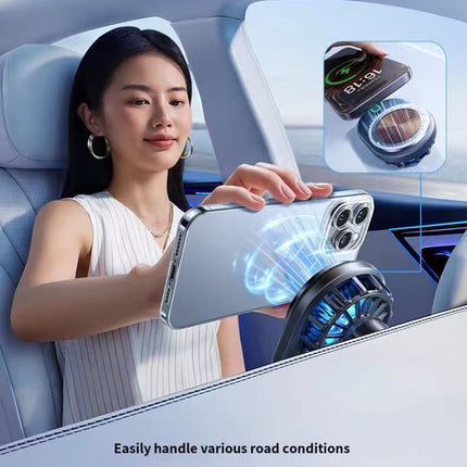 REMAX Electric Cooling Fan Magnetic Wireless Charging & Car Holder